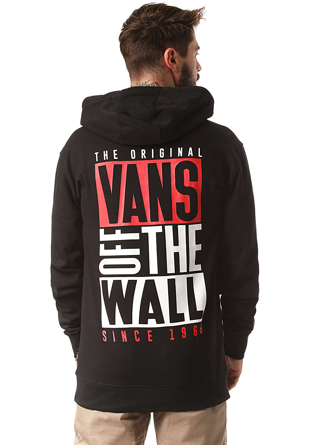 vans black hoodie mens