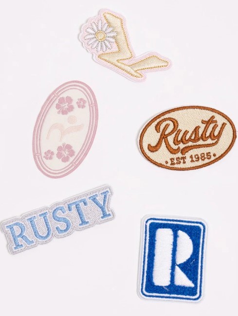 RUSTY LADIES IRON-ON PATCH PACK | Redbill Surf