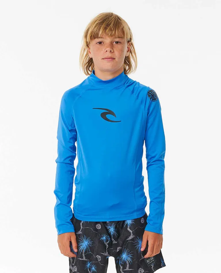 RIPCURL BRAND WAVE UPF LS BOY | Redbill Surf