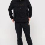 SHORT CUT HOODED RUSTY FLEECE